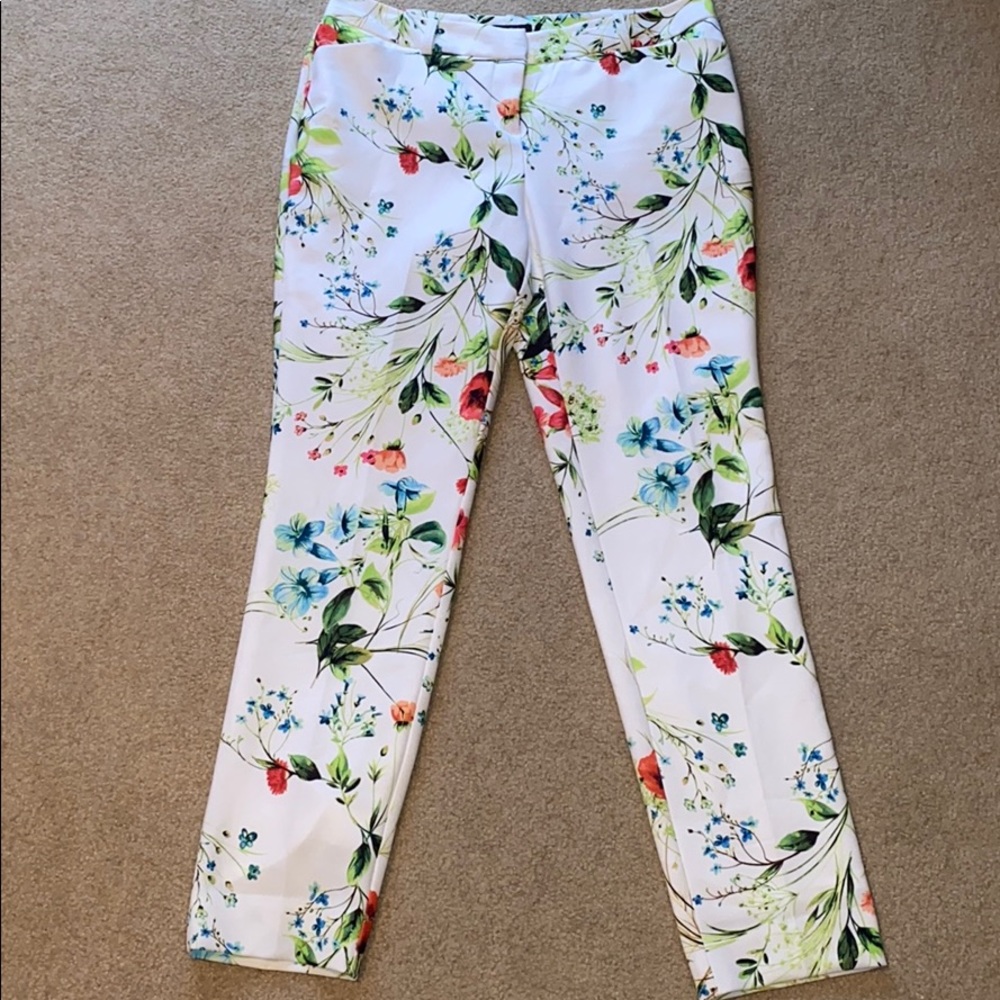 Floral Business Pants